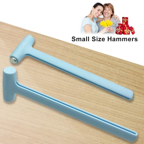Small Hammer for Small Project, Lightweight Mallet, Little Size Hammer for Crafts, Watch, Jewelry, DIY, Leather, Blue, 2 Pcs - color: Handy Hammer, 2pcs