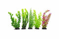 Aquatop Plastic Freshwater Aquarium Plants, 5-Pack, 13" Tall