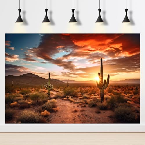 2 Packs Sunset Desert Reptile Tank Background Sunrise Gobi Desert Towering Saguaro Cacti Aquarium Fish Tank Background Sandstone Rock Formation Mountain Scenery Reptile Enclosure Backgrounds 24x12in - color: Dark Orange, size: 24(W)x12(H)inches/ 60(W)*30c