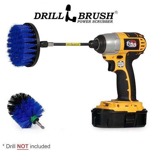 Boat Cleaning Tool Set - Boat Accessories - Aquatic Cleaning Supplies - Hull Cleaner Brush Heads - Barnacle Removing Brush Set - Fish Tank Restoration Brush - Boat Deck Cleaning Tools - Medium Stiff - color: Blue