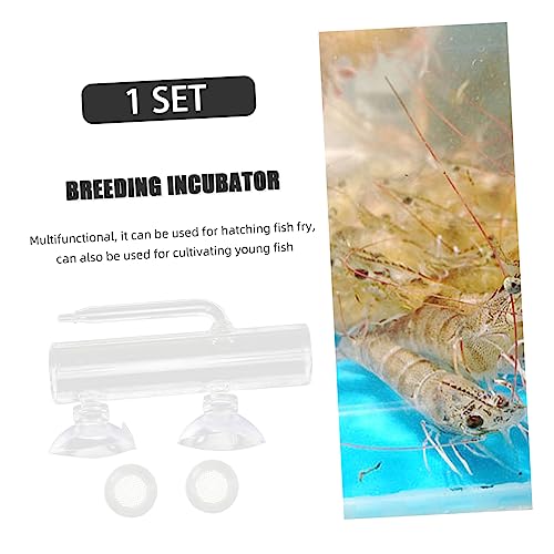 Toyvian 1set Fish Breeding Incubator for Fish Tank Transparent Isolation Box Cups and of Newborns