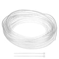 M METERXITY Vinyl Tubing 12mm ID x 14mm OD 50ft Flexible Plastic Tube with 2 Hose Ties, Lightweight Hybrid PVC Hose for Water Gardening/Airline/Aquarium Tubing [Clear] - size: 12mm ID x 50ft