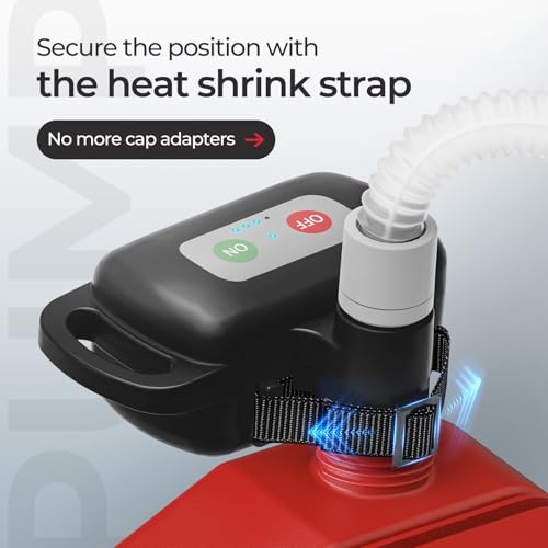 Rechargeable Fuel Transfer Pump with Auto Stop Sensor, Fast 3.2 GPM Flow Gas Can Pump Portable Fuel Pump, Lithium-Ion Battery Gas Transfer Pump for Gasoline, Oil, Diesel, Gifts for Men Fathers Day