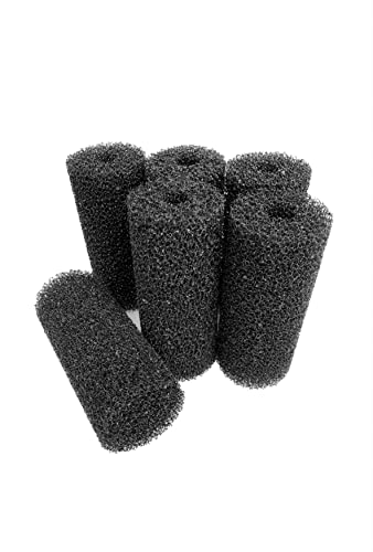 Wave Point 6 Pack, 5.9″ Big Prefilter Sponge Foam Replacement Filtration Kit for Pond Aquarium Fish Tank