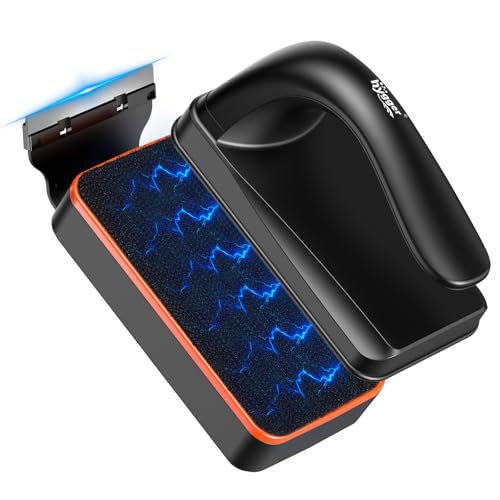 hygger Magnetic Aquarium Fish Tank Glass Cleaner,Detachable Dual-Blades Brush Tool with Floating Scrubber, Double Side Magnetic Scraper for 0-0.25 Inch Thick Glass Aquariums Tank (S) - size: S