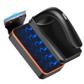 hygger Magnetic Aquarium Fish Tank Glass Cleaner,Detachable Dual-Blades Brush Tool with Floating Scrubber, Double Side Magnetic Scraper for 0.2-0.4 Inch Thick Glass Aquariums Tank (M) - size: M