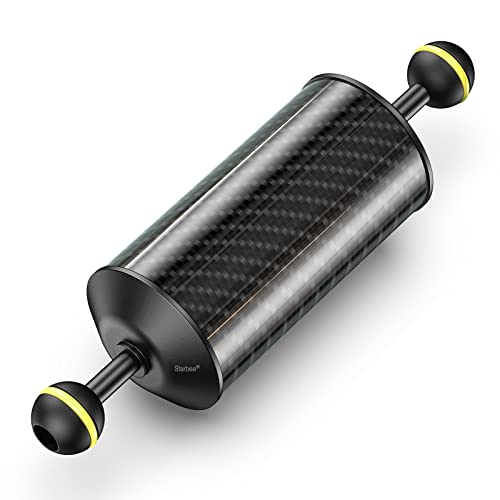Sea frogs D60mm, 8'', Carbon Fiber Float Arm for Ultralight, Aquatic Arm, Buoyancy Provided 300g, Underwater Camera System Diving Tray Video Light/Strobe GA-6 - color: D60mm, 8'' Carbon Fiber Float Arm