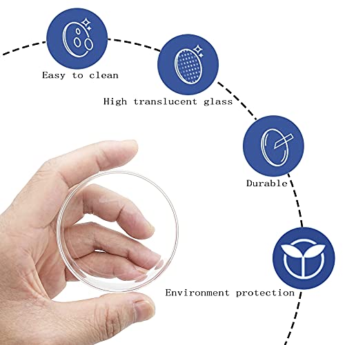 Aquarium Shrimp Feeder Dish Glass Fish Tank Feeding Bowls, 2pcs Square Glass Food Bowl (60mm), 1pcs Round Fish Feeding Bowls with Suction Cups (60mm) - size: 3x Bowl Combine 4