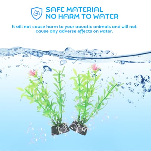 TOYANDONA 20pcs Aquarium Plants Artificial Plastic Fish Tank Decorations Underwater Aquatic Plants for Freshwater Fish Tanks Household Aquarium Décor
