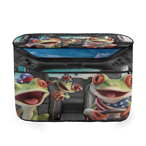American Funny Frog RV Propane Tank Cover Camper Propane Gas Cylinder Cover Lightweight Four Seasons General 20 Pound Double for RV/Trailer/Camper - color: American Funny Frog, size: S(20LB)
