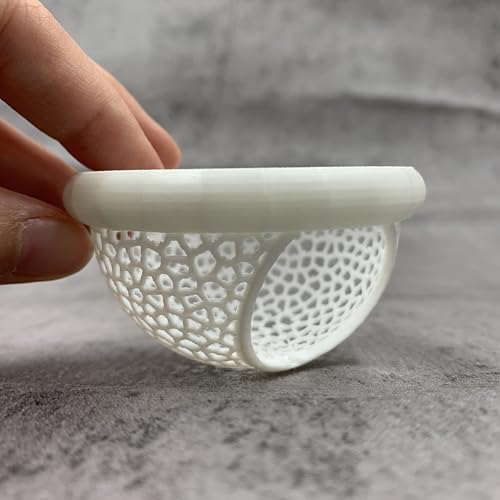 Floating Betta Hide & Shrimp Cave – 3D Printed Aquarium Hammock, Feeding Ring & Resting Spot for Betta Fish, Shrimp & Small Fish (Eco-Safe PLA) - color: White