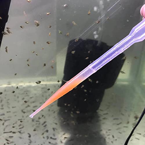 10 Pieces Brine Shrimp Feeder Tube 5ml Aquarium Test Dropper Coral Feed for Fish Fry,Jellyfish Small Aquatic