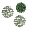 Topiary Ball Frame Set of 2, 6 Sizes Plastic Plant Support Cage, Artificial Grass Ball Frame for DIY Flower Arrangement, Boxwood Moss Ball Holder for Wedding Home Garden Decoration (10cm/4inch) - size: 10cm/4inch