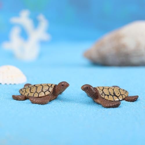 Mini Sea Turtle Model Resin Aquarium Fish Tank Ornaments Home Landscape Decoration Accessories