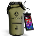 Earth Pak Waterproof Dry Bag with Zippered Pocket - Waterproof Dry Bag Backpack Keeps Gear Dry - color: Forest Green, size: 10L