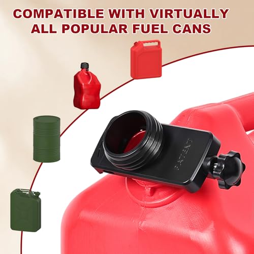 anngrowy Fuel Transfer Pump Battery Powered with Auto-Stop/Hand Trigger Nozzle, Gas Can Pump Transfer with 3.2/2.8 GPM, 51"/53.7" Hose, Liquid Transfer Pump for Oil, Gasoline, Diesel (Auto-stop) - style: Upgraded Auto-stop