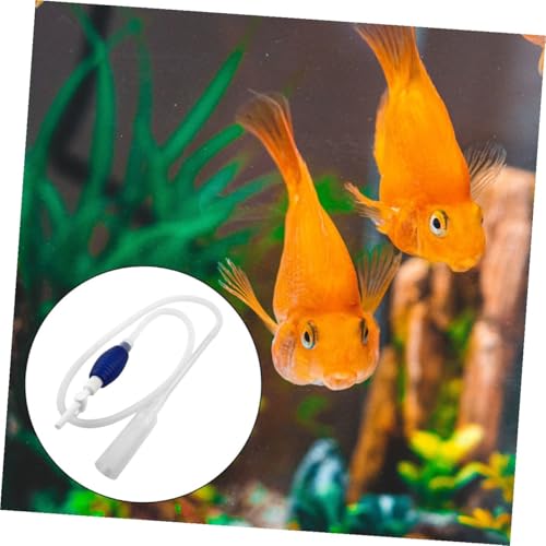 SUPVOX Aquarium Water Changer Manual Siphon Pump Fish Tank Gravel Vacuum Tool Medium Size for Fish Tank Water Change and Aquarium Maintenance