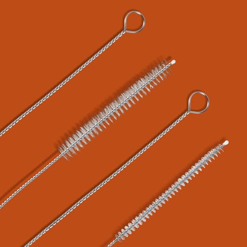 4PCS Tube Cleaner Brush 39 Inches Extra Long Straw Cleaner Brush with Soft Nylon Bristle for Cleaning Straw, Kegerator, Feeding Tube, Line, and Pump - color: 4pcs-white