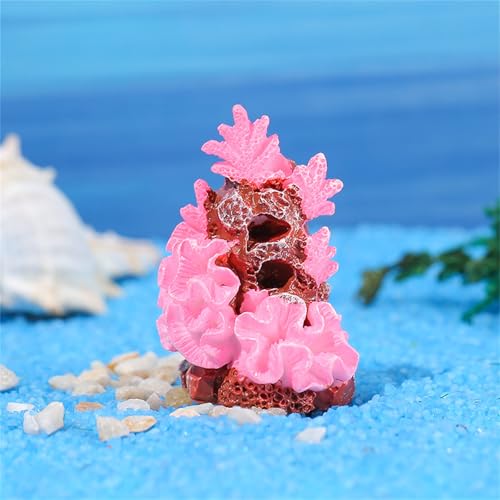 11 Pieces Aquarium Decorations with Resin Coral, Fish Tank Decorations Small Underwater Accessories, Artificial Plant for Betta Ornaments Aquarium Landscape