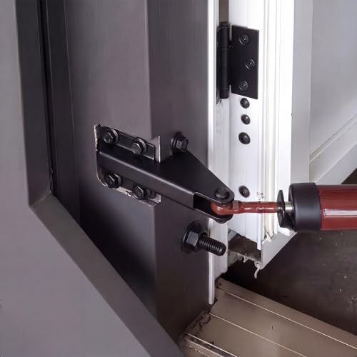 1 Pcs Aluminum Jamb Bracket Aluminum Screen Door Closer Bracket Storm Hardware Replacement Parts for Door Closers (Black) - color: Black