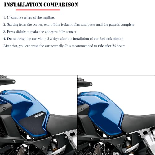 for Super Tenere XT1200Z 2023 2022 2021-2010 Motorcycle Accessories Modification Fuel Tank Anti-Slip Stickers Knee Pads Side Stickers Fuel Tank Decorative Stickers Tank Grip