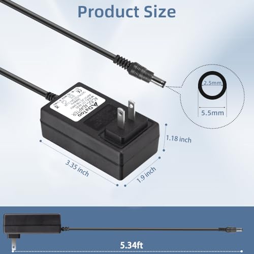 DaToo Aquarium Light LED Power Adapter AC 100-240V DC 24V 2A Replacement Power Adapter Fish Tank Light Power Supply Converter with Indicator Light - size: 24V 2A