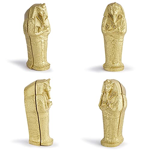 Ancient Egypt Aquarium Fish Tank Decorations Decor (Set of 3) Pyramid Sphinx Statue Mummy Sculpture Reptile Turtle Lizard Spider Tanks Terrarium Décor Ornament Pet - color: Ancient Egypt a