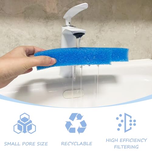 SHIGATSU 12 Pack Replacement Aquarium Sponge Foam Filter Pads for Seachem Tidal 75 Filter