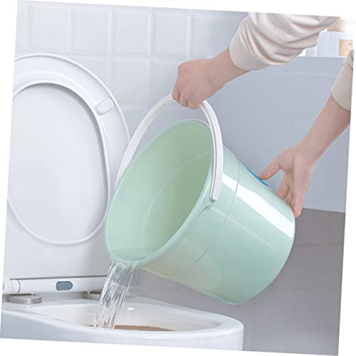 Garneck Elegant Green Cleaning Bucket Lightweight Easy to Carry Pp Material Bucket - color: Green