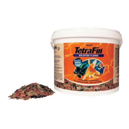 Tetra Goldfish Flakes, Nutritionally Balanced Diet For Aquarium Fish, Vitamin C Enriched Flakes, 4.52 lbs oz - size: 4.52 Pound (Pack of 1)