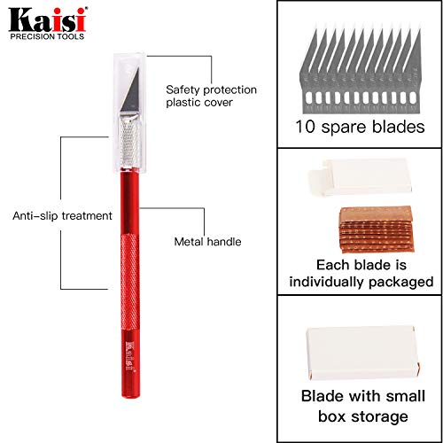 Precision Tweezers Set, Kaisi 12 PCS ESD Tweezer Set, Anti-Static Stainless Steel Tweezers Kit Curved Tweezers for Craft, Jewelry, Electronics, Laboratory Work - size: 12 Pcs