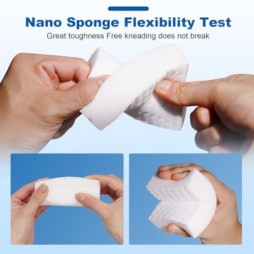 50-Pack Extra-Thick Melamine Sponges 3.94" 2.76" 1.18" Durable Kitchen & Bathroom Cleaning Pads Powerful, Non-Scratch, Water-Activated Magic Sponge - size: 50 Ct (Ultra-Durable)