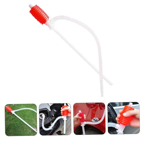 Generic 2 Pcs Manual Fuel Transfer Siphon Pump for Cars Oil Siphon Hose Kit with Water Syphon Hose Automotive Oil Changing Tool for Gasoline Barrel Pump