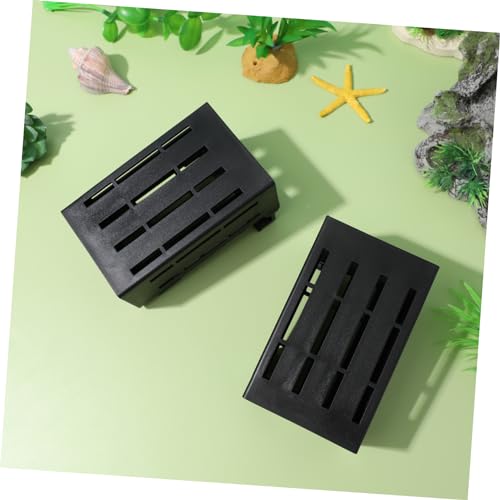 Ipetboom Hanging Aquarium Plant Holder 4Pcs Aquatic Plant Pot with Hook Aquarium Water Plants Planter for Fish Shrimp Plant Cultivation - color: As Shown 2