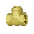 3/4" NPT Swing Brass Check Valve DN20 - Female Thread Horizontal One Way Valve for Oil, Water, Fuel, Gas, Air - Prevents Backflow for Sump Pump and Air Compressor - size: 3/4inch（DN20）