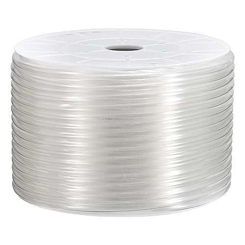 MECCANIXITY Pneumatic Tubing Pipe, 12mmx8mm 295ft 90 Meters PU Air Line Tubing Hose Tube Transparent for Fluid Transfer Air Compressor - color: Transparent, size: OD12mm*ID8mm 295ft (90 Meters)