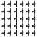 Bonsicoky Aquarium Air Control Valves, 30 Pack Plastic Air Flow Regulators for 3/16" ID Tubing, Adjustable Single Way Control, Black Color Set - color: Black-30pcs