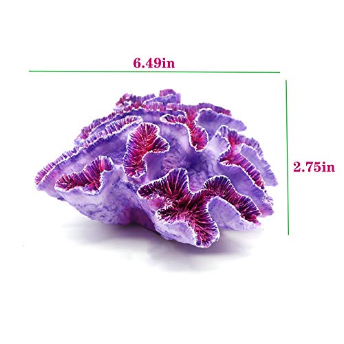 Besimple Aquarium Coral Ornaments Decor Fish Tank Plants Decoration for Aquarium Landscape,Purple - color: Purple