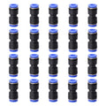 20PCS Straight Push Connectors Quick Release Plastic Push to Connect Fittings 3/8" inch Quick Connect Air Hose Fittings (3/8'', Blue) - size: 3/8'' 20PCS