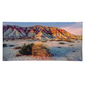 Aquarium Poster Mountain Desert Pattern Self Adhesive 3D PVC Fish Tank Background Decoration, Fade Aquarium Wallpaper Sticker for Freshwater (61 * 30CM) - size: 61*30cm