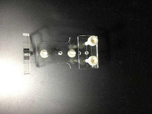 Marine Color Aquarium Tank PH ORP Probe Electrode Holder and Hose Fixture, Adjustable Acrylic Mount for 1 Probe, Transparent Durable Support for Water Monitoring and Tubing