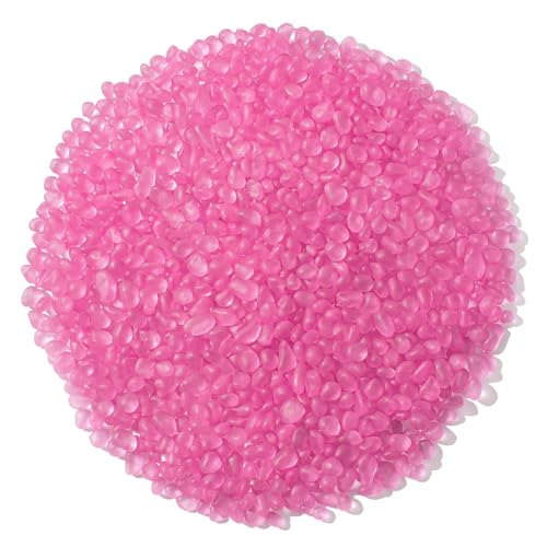 Keedolla Aquarium Rocks Betta Fish Tank Gravel, 8oz Frosted Sea Glass Marbles Gemstones for Vase Fillers, DIY Crafts and Home Decor - Rose Red, 6-9mm - color: Rose Red, size: 0.5 LB