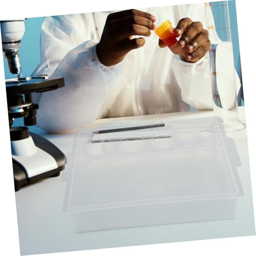 Square Aquarium Plastic Test Tube Holder Rack Lab Tube Organizer Sturdy Pp Material