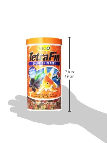 Tetra Goldfish Flakes, Nutritionally Balanced Diet for Aquarium Fish, Vitamin C Enriched Flakes, 7.06 oz (Pack of 2) - size: 7.06 Ounce (Pack of 2)