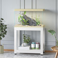 Heavy-Duty Metal Fish Tank Stand - 2-Tier Aquarium Rack, Sturdy Storage Shelf for Home, Cabinet Organizer - Perfect for Aquariums and Home Decor