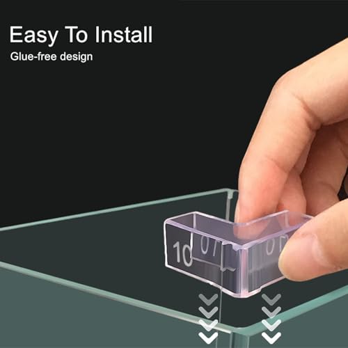 Transparents Aquariums Corner Protectors for Impacts Resistance Leak and Stability in Homes or Fish Tanks Aquariums Corner Protectors - color: 8mm