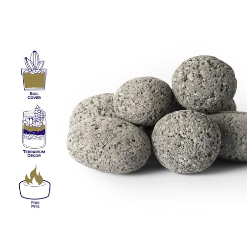 SuperMoss (24099) Volcanic Pebbles – Natural Lava Rocks for Fire Pits, Gas Fireplaces, Aquariums, Terrariums, Sauna, Succulent Soil, Landscaping & Décor, 2 Quart Bag, Natural