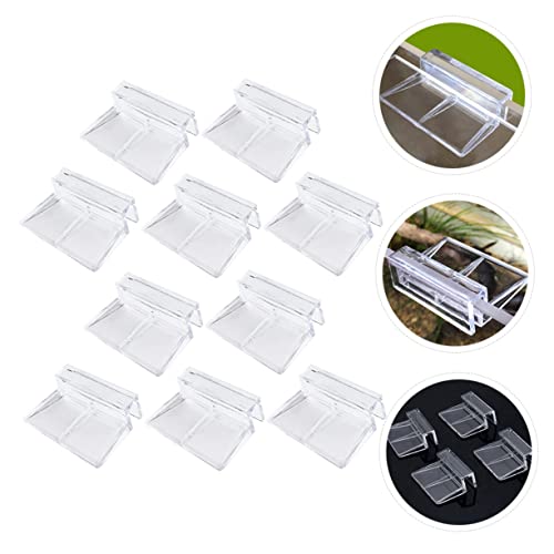 Abaodam 10Pcs Acrylic Support Frames for Fish Tank Aquarium Rack Brackets for Glass Covers Stable Support for Glass