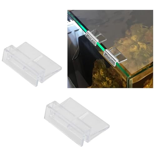 10Pcs 6mm Clear Fish Tank Lid Bracket Acrylic Aquarium Lid Clips for Rimless Aquariums