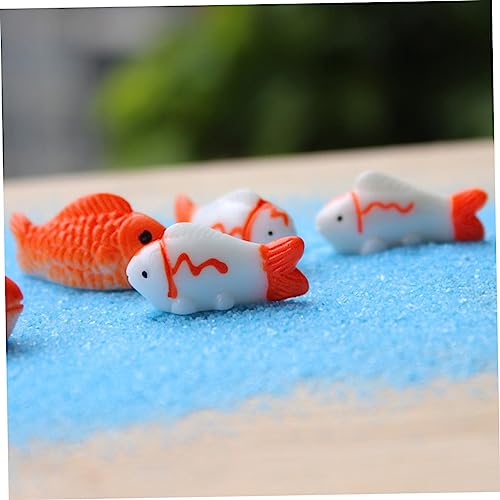 Cabilock 15pcs Miniature Aquarium Ornaments Realistic Resin Flowerpot Decor for Boys and Girls and Fish Tank Decoration Adorable Fish Figurines for Home and Garden Use